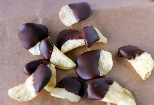 Dark Chocolate Salt and Vinegar Chips